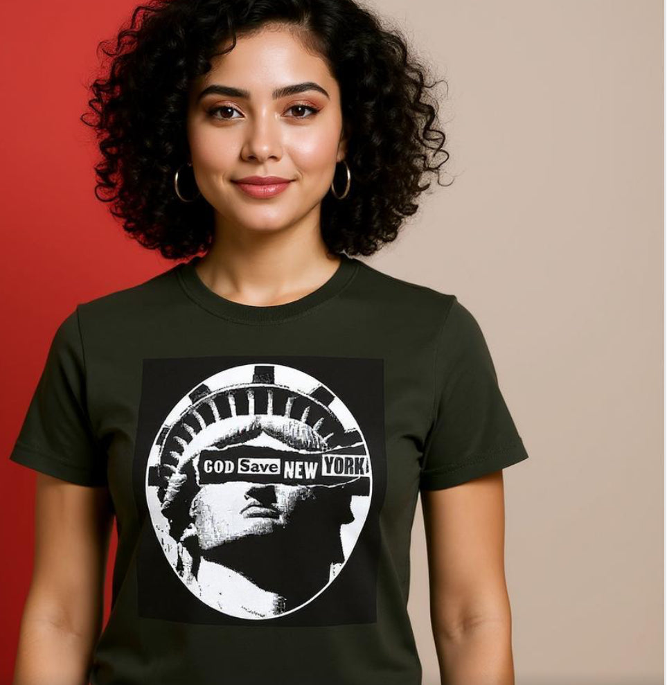GOD SAVE NEW YORK uniSeX T-SHIRT 100% cotton NYC Inspired