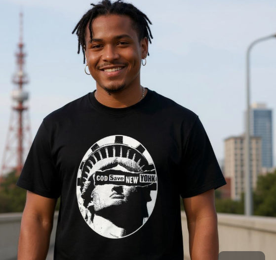 GOD SAVE NEW YORK uniSeX T-SHIRT 100% cotton NYC Inspired